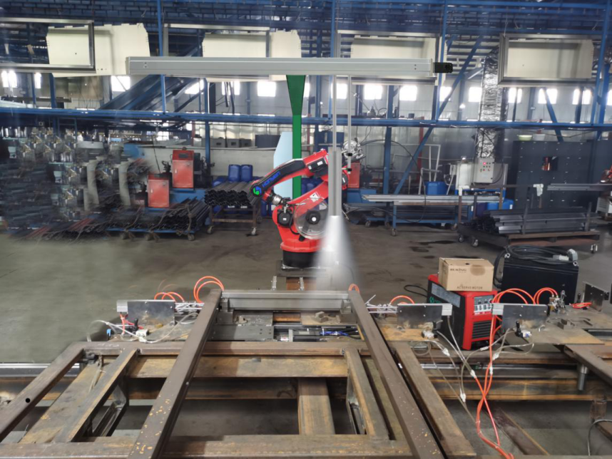 安全防盜門焊接機器人松下PV200機器視覺引導系統方案